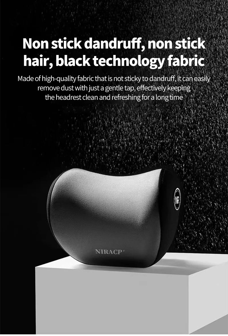 Car Headrest Pillow Interior Auto Neck Head Protector Cushion Car Waist Support Memory Cotton Soft Back Cushion Auto Accessory
