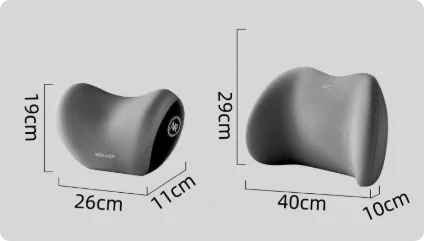 Car Headrest Pillow Interior Auto Neck Head Protector Cushion Car Waist Support Memory Cotton Soft Back Cushion Auto Accessory