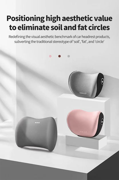 Car Headrest Pillow Interior Auto Neck Head Protector Cushion Car Waist Support Memory Cotton Soft Back Cushion Auto Accessory