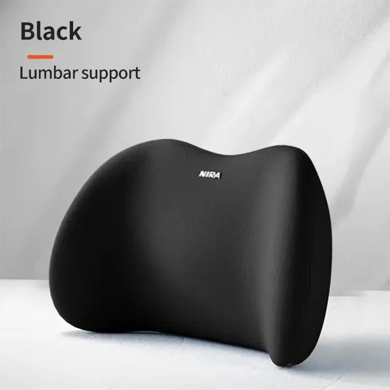 Car Headrest Pillow Interior Auto Neck Head Protector Cushion Car Waist Support Memory Cotton Soft Back Cushion Auto Accessory