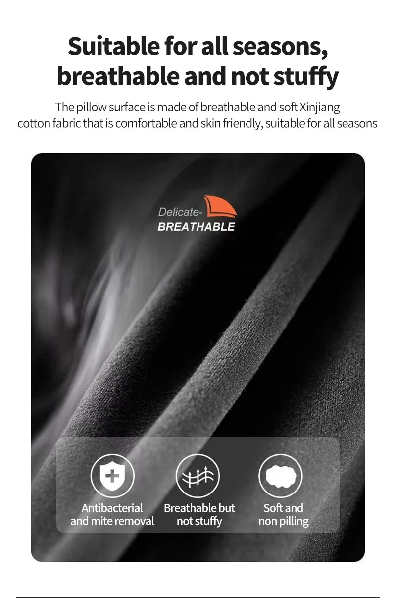Car Headrest Pillow Interior Auto Neck Head Protector Cushion Car Waist Support Memory Cotton Soft Back Cushion Auto Accessory
