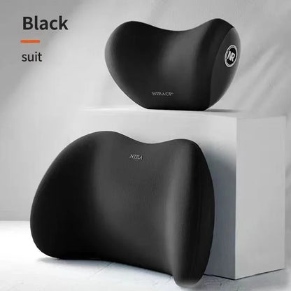 Car Headrest Pillow Interior Auto Neck Head Protector Cushion Car Waist Support Memory Cotton Soft Back Cushion Auto Accessory