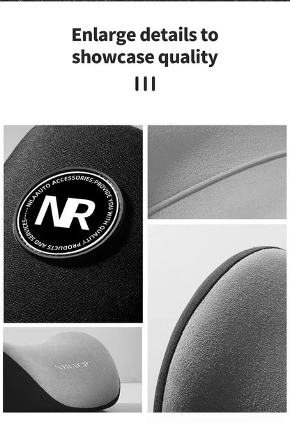 Car Headrest Pillow Interior Auto Neck Head Protector Cushion Car Waist Support Memory Cotton Soft Back Cushion Auto Accessory